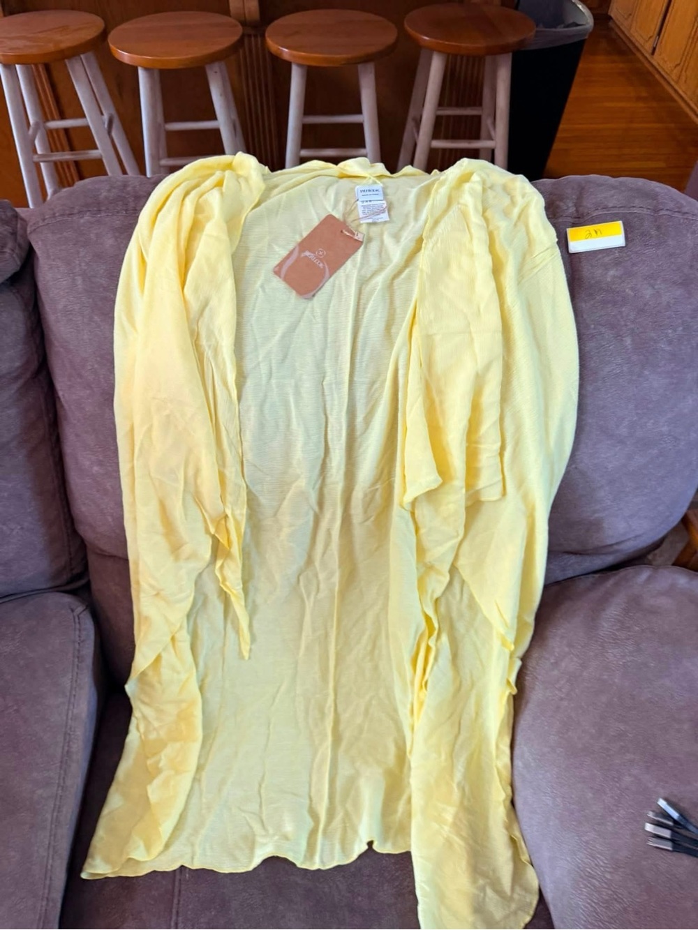 Lightweight Yellow Women’s Swim Wrap Cover-Up